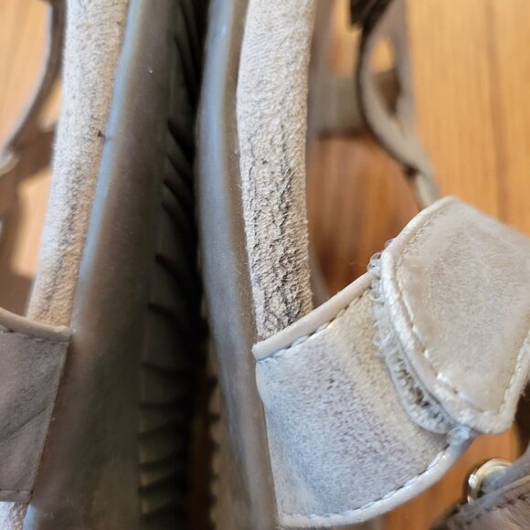 Vionic 11 Metallic Gold Leather Slingbacks Comfort Orthaheel JODIE Open Toe‎ - Picture 4 of 9